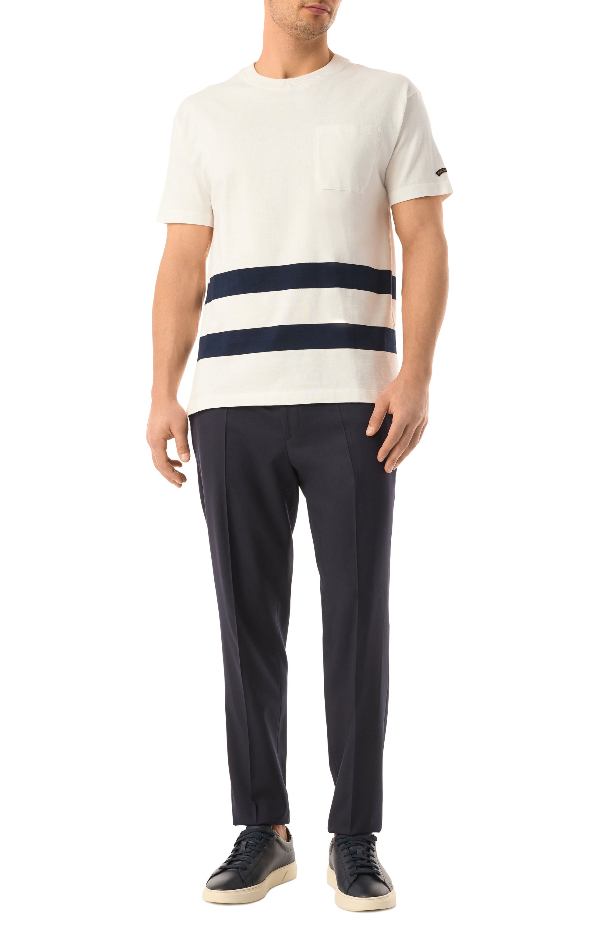 Хлопковая футболка PAUL&SHARK, арт. 25411034, фото 2