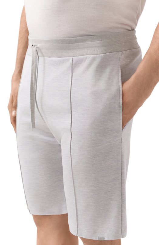 Шорты из шелка и хлопка Paul&Shark 25411874/3XL Серый  25411874/3XL Фото 5