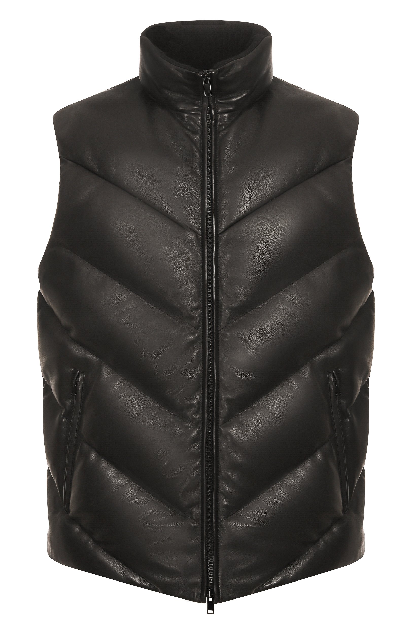 Кожаный пуховый жилет MVST, арт. M26.1MM.LC02.1/L011 LEATHER NAPPA, фото 1