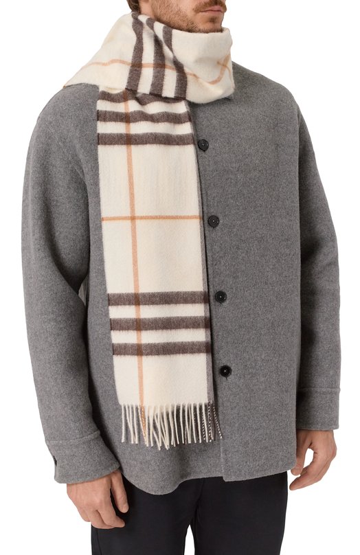 Кашемировый шарф Burberry 8112634 Кремовый  8112634 Фото 2