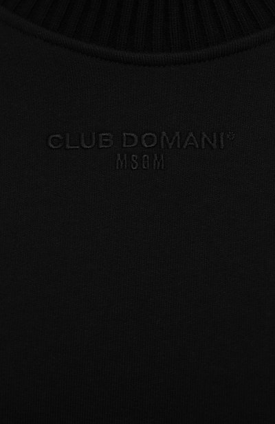 Хлопковый пуловер MSGM черного цвета по цене 29650 руб., арт. 3142MDM164 217999, фото 5 Хлопковый пуловер MSGM, арт. 3142MDM164 217999, фото 5
