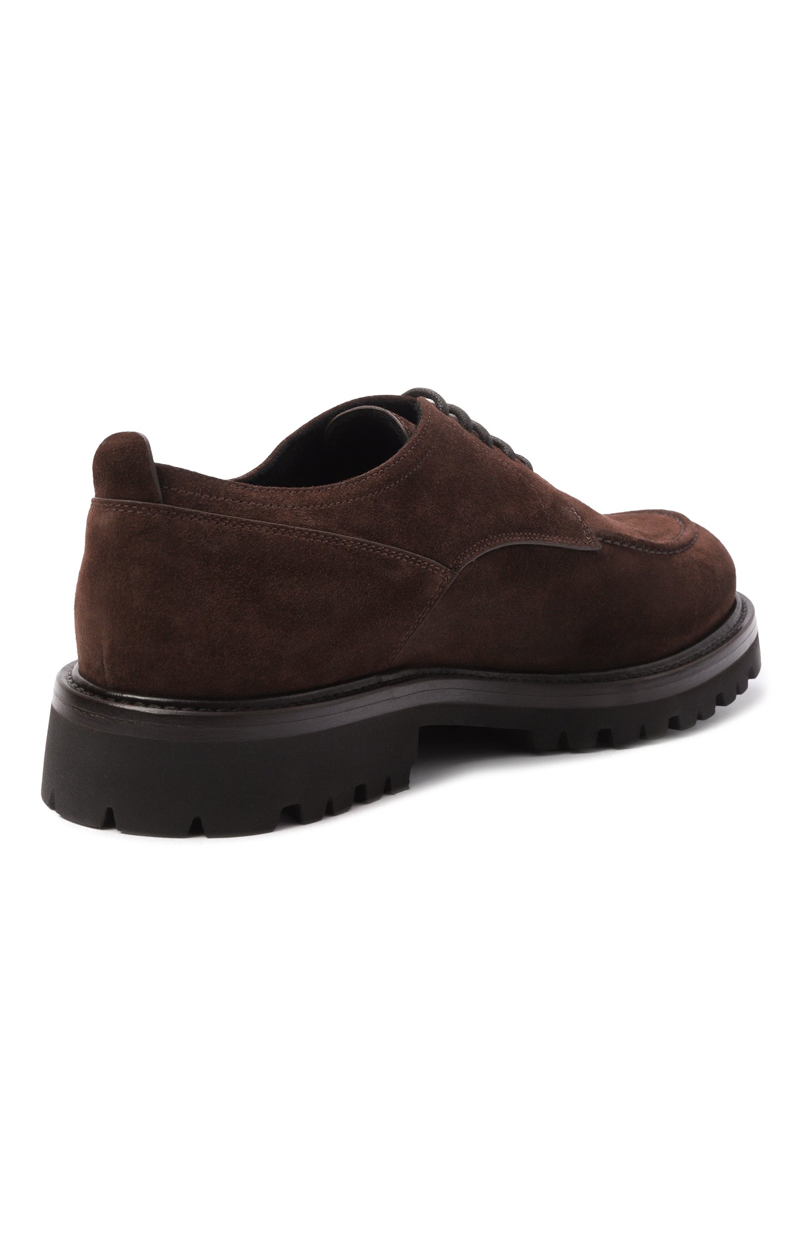 Замшевые дерби MVST коричневого цвета по цене 99550 руб., арт. DERBY_1/SUEDE+CASHMERE, фото 4 Замшевые дерби MVST, арт. DERBY_1/SUEDE+CASHMERE, фото 4