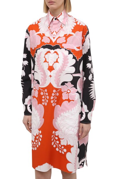 Хлопковое платье VALENTINO разноцветного цвета по цене 225000 руб., арт. VB3ABG657A0, фото 3 Хлопковое платье VALENTINO, арт. VB3ABG657A0, фото 3