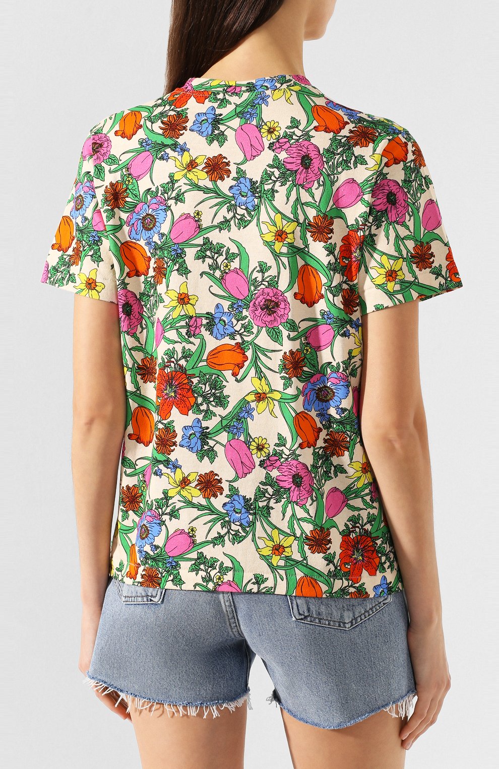 Хлопковая футболка GUCCI, арт. 580762/XJCB3, фото 4