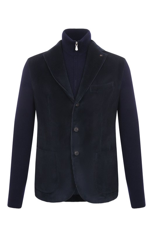 Вельветовый пиджак Gran Sasso 23121/52221 Синий 23121/52221