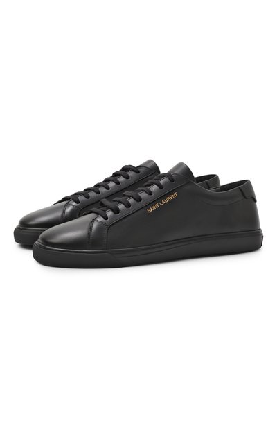 Мужские кожаные кеды andy SAINT LAURENT, арт. 606833/0ZS00