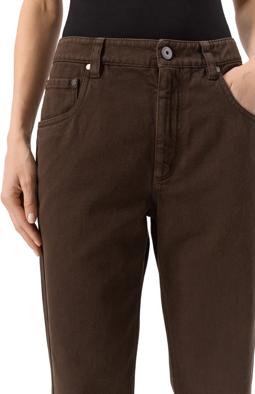 Джинсы Brunello Cucinelli MPH81P5847 Коричневый  MPH81P5847 Фото 5