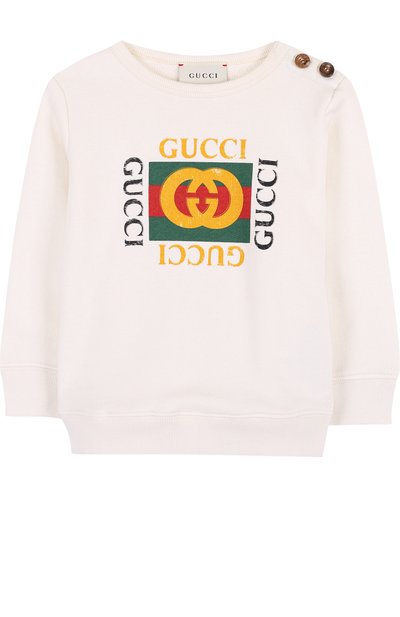 Хлопковый свитшот с логотипом бренда GUCCI, арт. 497819/X9P52, фото 1