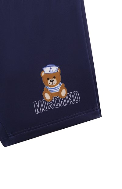 Плавки-шорты MOSCHINO темно-синего цвета по цене 6965 руб., арт. MSL006/LKA00, фото 3 Плавки-шорты MOSCHINO, арт. MSL006/LKA00, фото 3