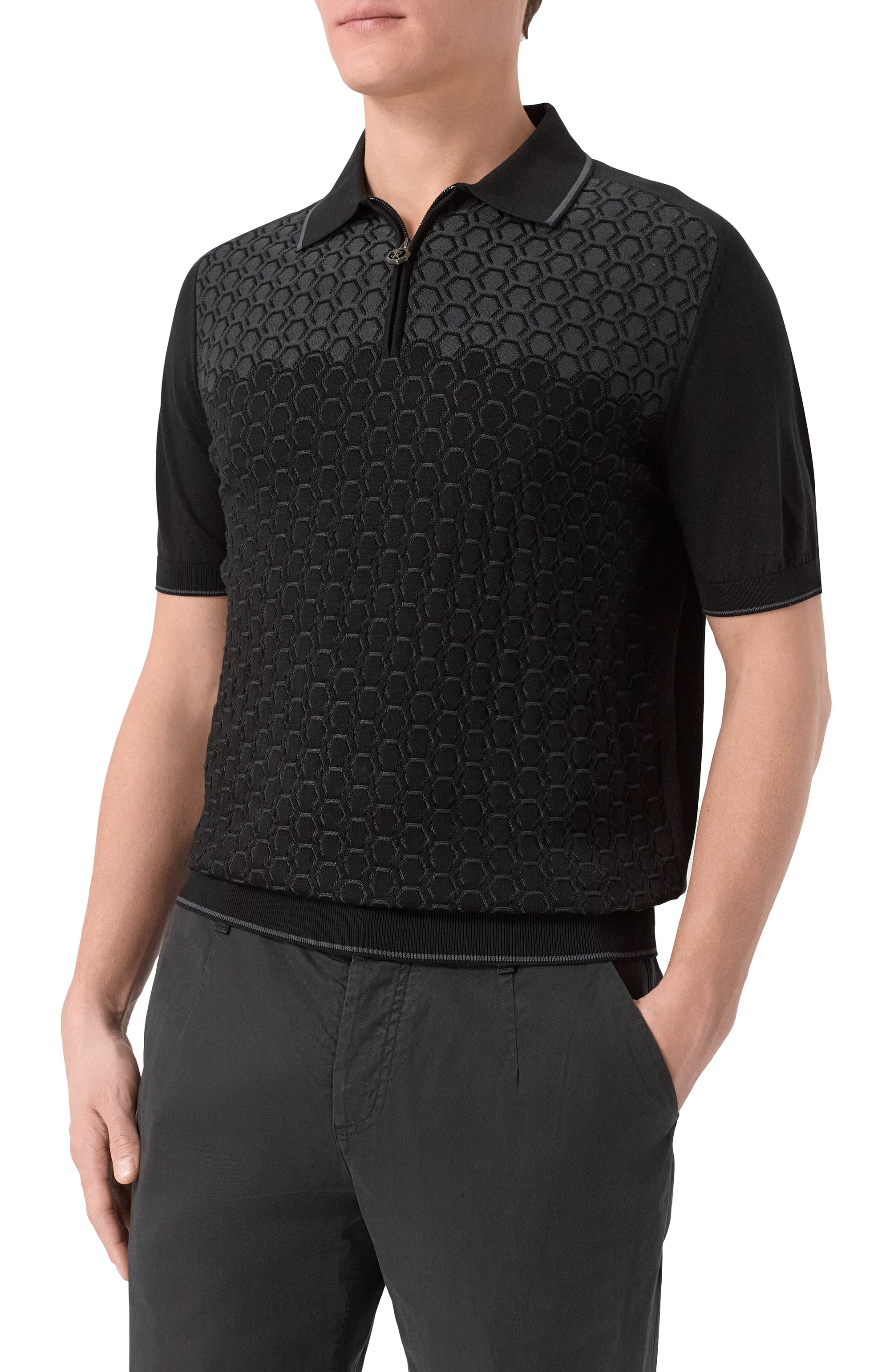 Поло из шелка и хлопка STEFANO RICCI, арт. K818109P31/F26175, фото 3