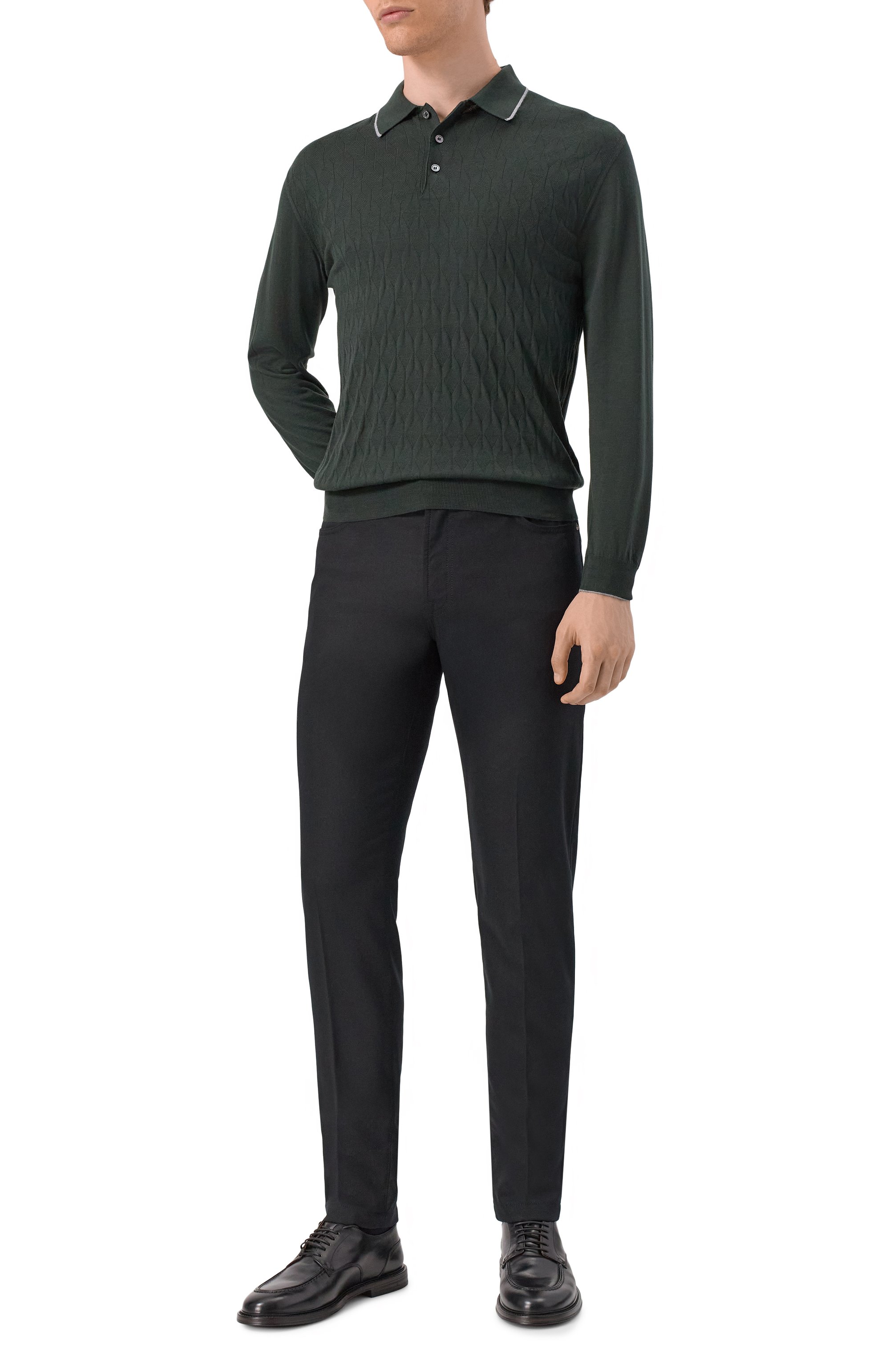 Брюки из шерсти и кашемира MARCO PESCAROLO, арт. NERAN0M/5229, фото 2