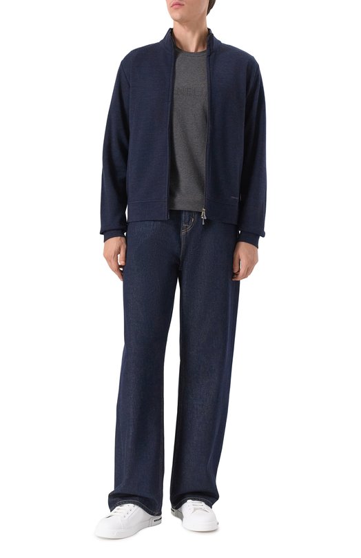 Хлопковая футболка Corneliani 26G582-2625019 Серый  26G582-2625019 Фото 2