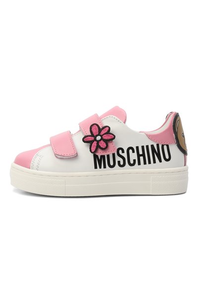 Кожаные кеды MOSCHINO, арт. 83070/VAR1_001