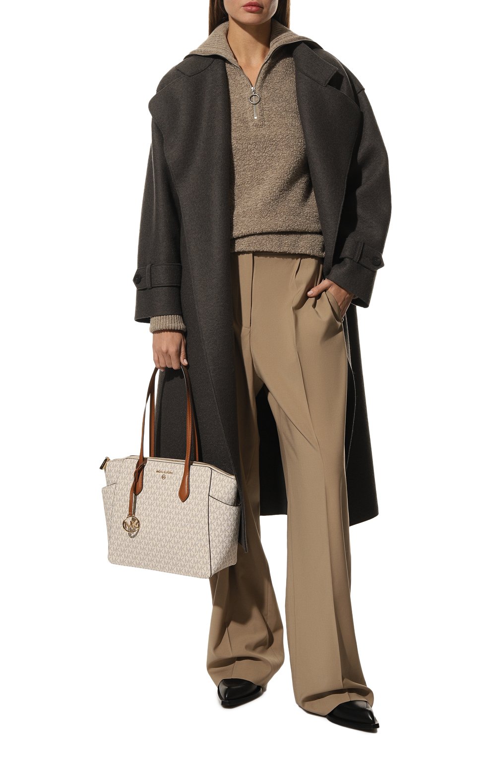 Сумка-тоут marilyn medium MICHAEL MICHAEL KORS бежевого цвета по цене 33350 руб., арт. 30S2G6AT2B, фото 7 Сумка-тоут marilyn medium MICHAEL MICHAEL KORS, арт. 30S2G6AT2B, фото 7