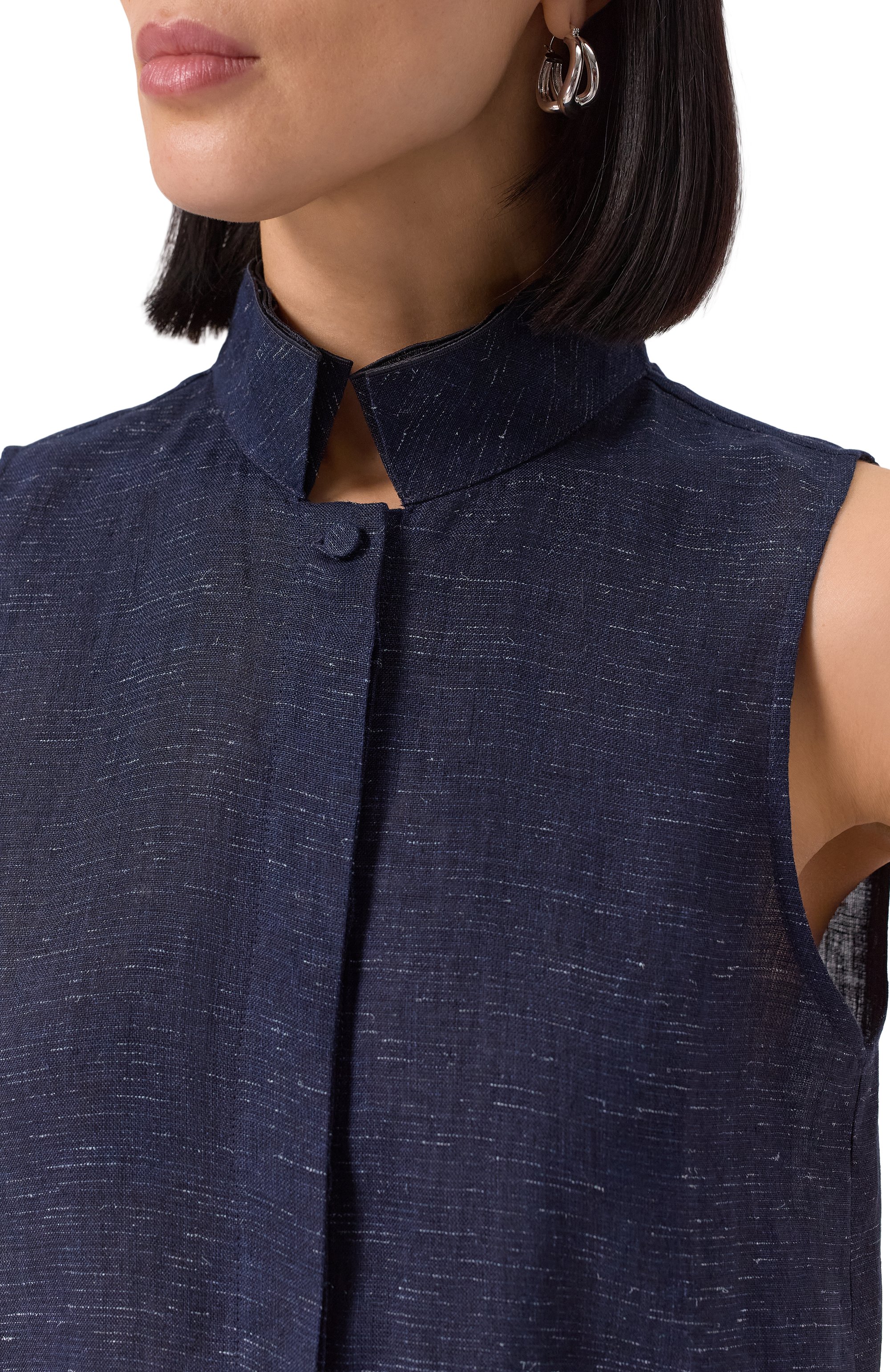 Топ изо льна и вискозы EMPORIO ARMANI, арт. EW000996/TE10381, фото 5