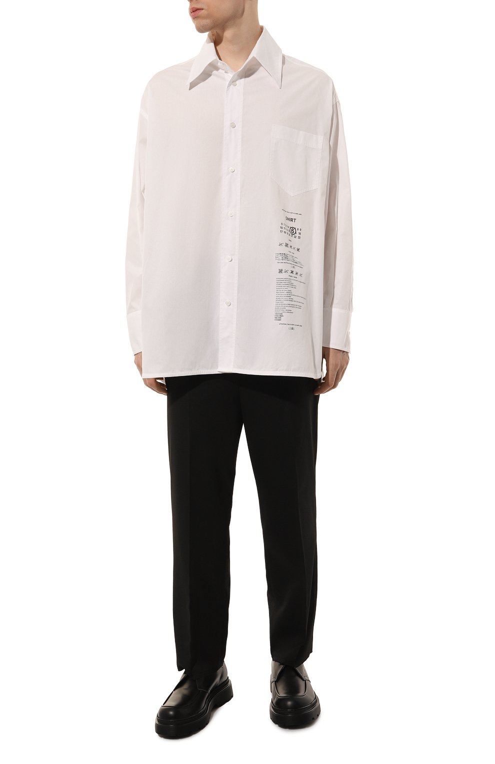 Брюки MM6 черного цвета по цене 58950 руб., арт. SH2KA0014/M35227, фото 2 Брюки MM6, арт. SH2KA0014/M35227, фото 2