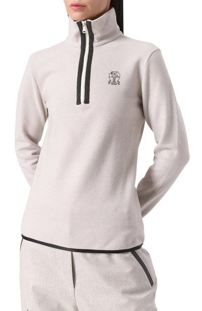 Пуловер из кашемира и хлопка BRUNELLO CUCINELLI, арт. MM840VB904, фото 3