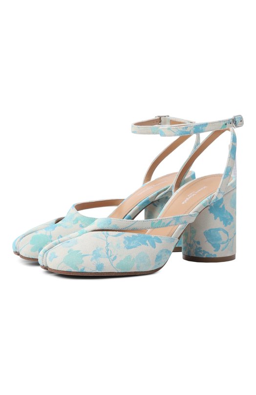 Замшевые туфли Tabi Maison Margiela S58WP0280/P7658 Голубой S58WP0280/P7658
