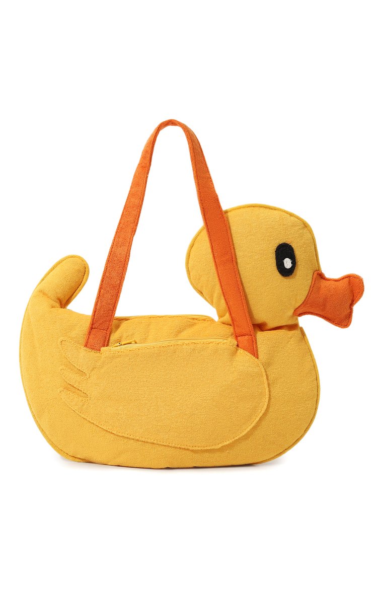 Мужская пляжная сумка MC2 SAINT BARTH желтого цвета, арт. STBA/PILL0W TERRY BAG/05284D | Фото 1 (Материал: Текстиль; Ошибки технического описания: Нет высоты; Размер: large)