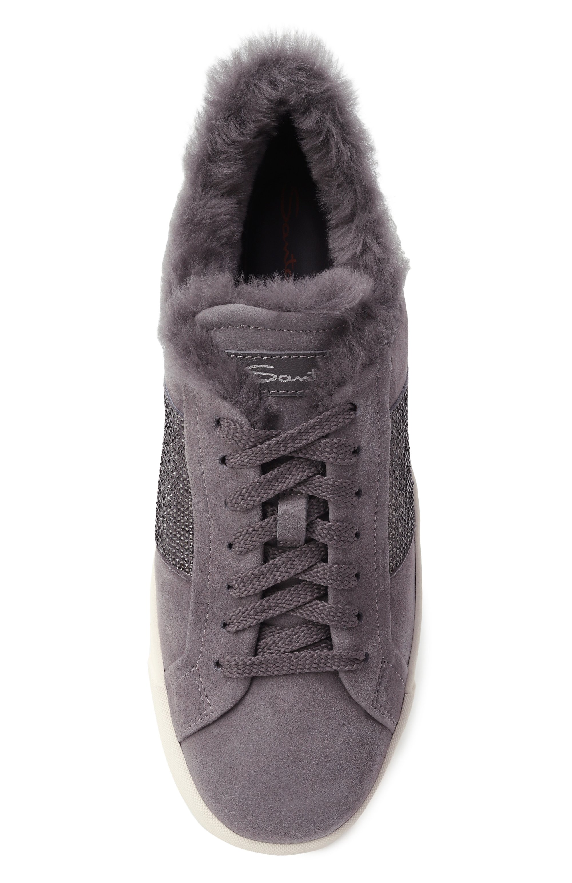 Замшевые кеды SANTONI, арт. WBGG61421PNNPSXS, фото 6