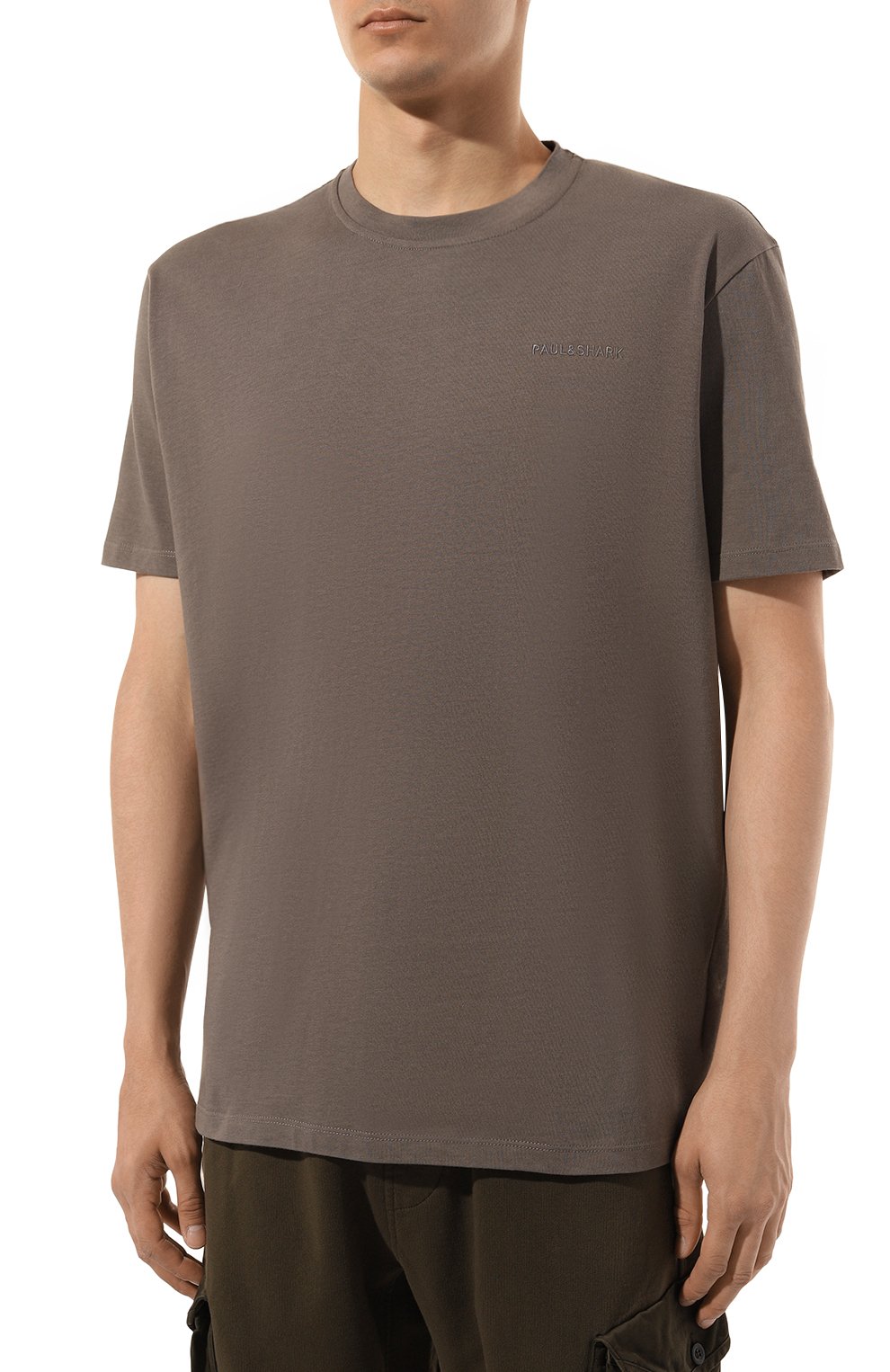 Хлопковая футболка PAUL&SHARK темно-коричневого цвета по цене 15000 руб., арт. 14311616/661, фото 3 Хлопковая футболка PAUL&SHARK, арт. 14311616/661, фото 3