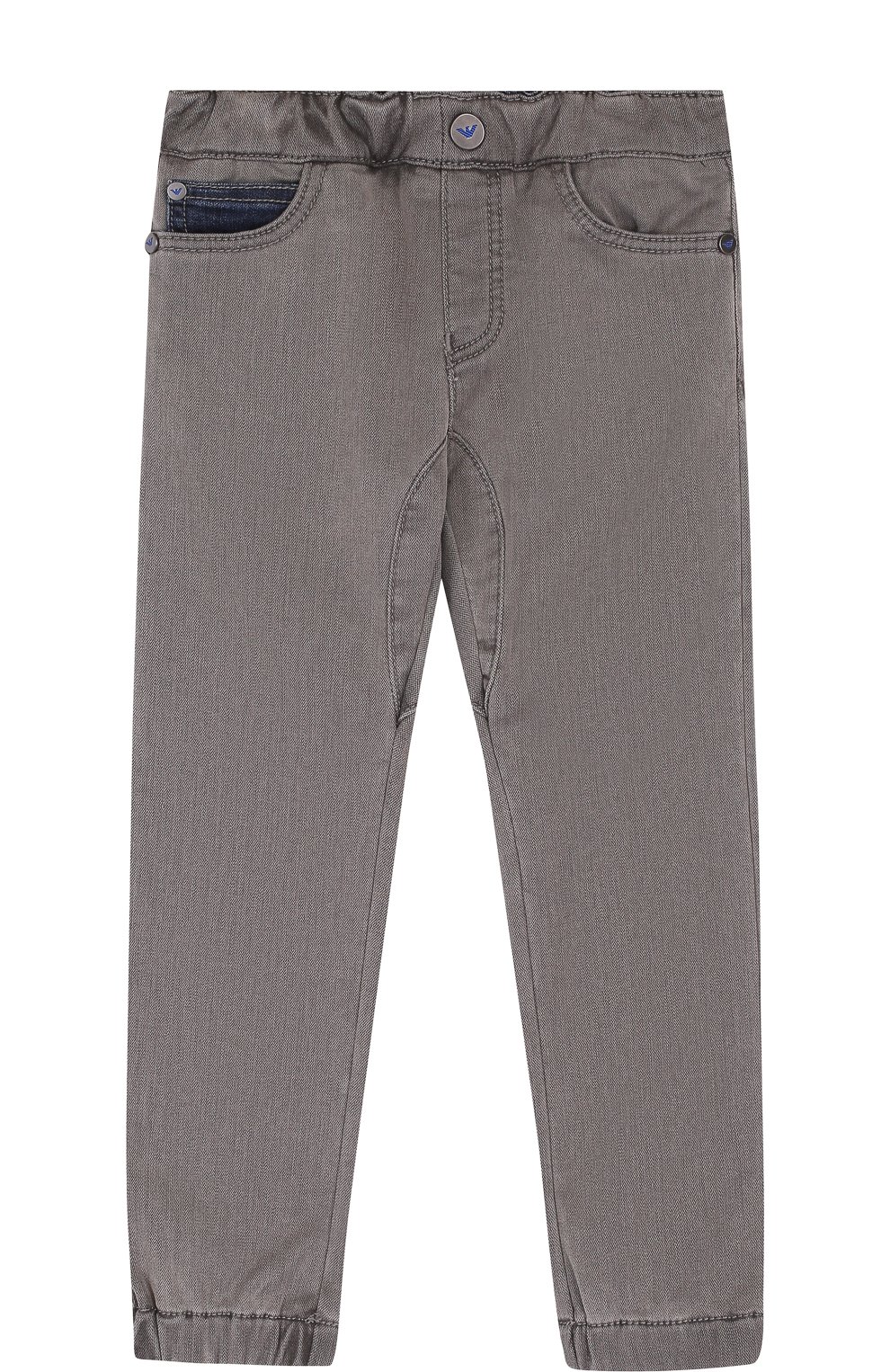 Джинсы с эластичным поясом и манжетами ARMANI JUNIOR, арт. 6YHJ12/4DEDZ, фото 1
