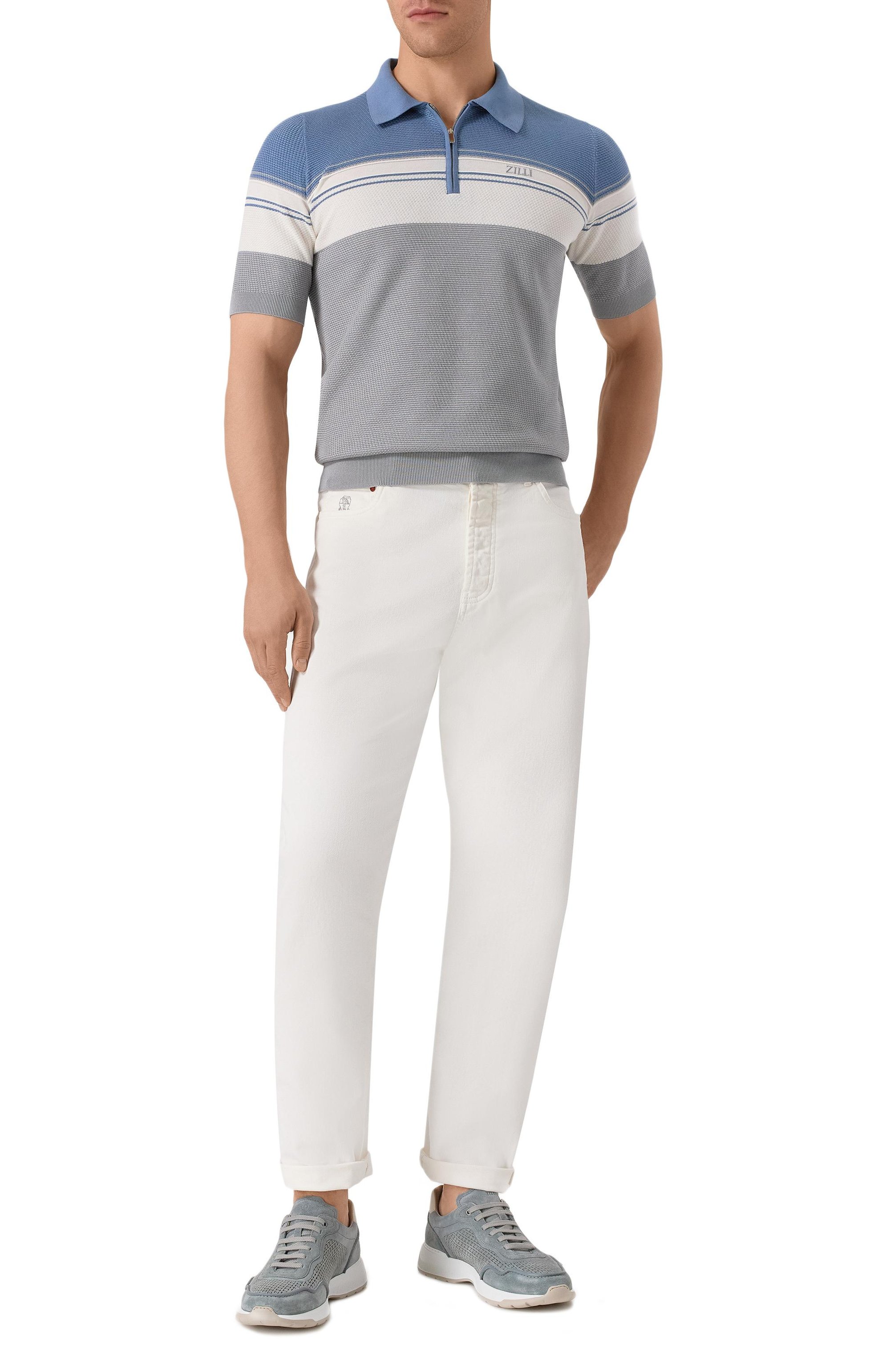 Поло из шелка и хлопка ZILLI, арт. KZP002M0142VTHL00/62, фото 2