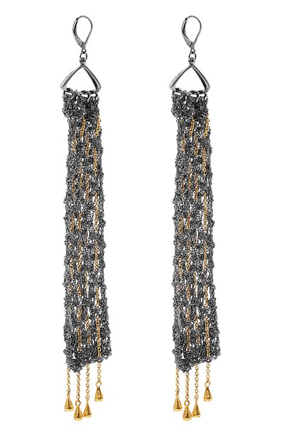 Серьги паутина жизни MIDGARD PARIS разноцветного цвета по цене 16000 руб., арт. 5637sg, фото 3 Серьги паутина жизни MIDGARD PARIS, арт. 5637sg, фото 3