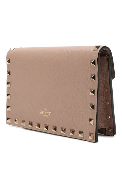 Клатч rockstud VALENTINO бежевого цвета по цене 99500 руб., арт. TW2P0Q58/VSH, фото 3 Клатч rockstud VALENTINO, арт. TW2P0Q58/VSH, фото 3