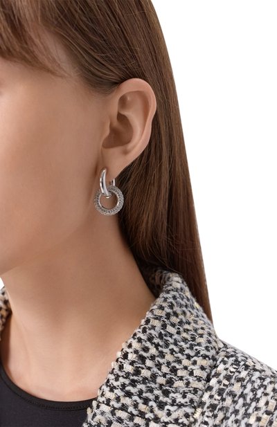 Серьги dextera SWAROVSKI серебряного цвета по цене 24500 руб., арт. 5671807, фото 2 Серьги dextera SWAROVSKI, арт. 5671807, фото 2