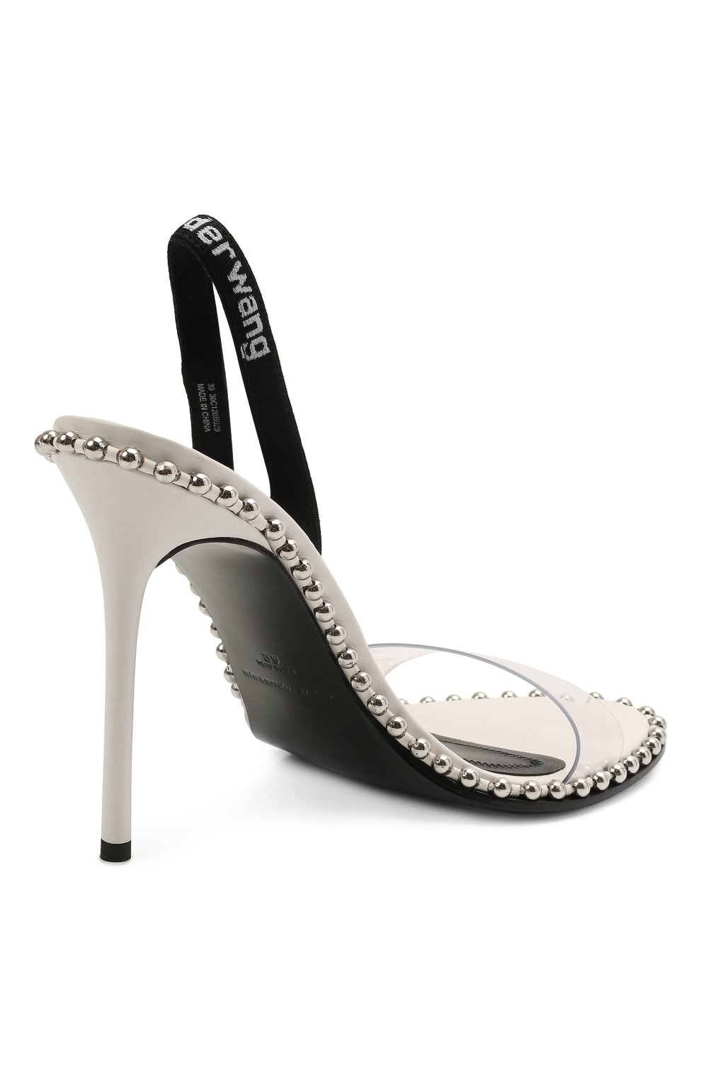 Босоножки ALEXANDER WANG белого цвета по цене 77500 руб., арт. 30C120B029, фото 4 Босоножки ALEXANDER WANG, арт. 30C120B029, фото 4