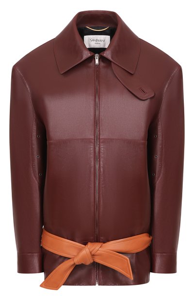 Женская кожаная куртка SAINT LAURENT, арт. 850082/YCTP2