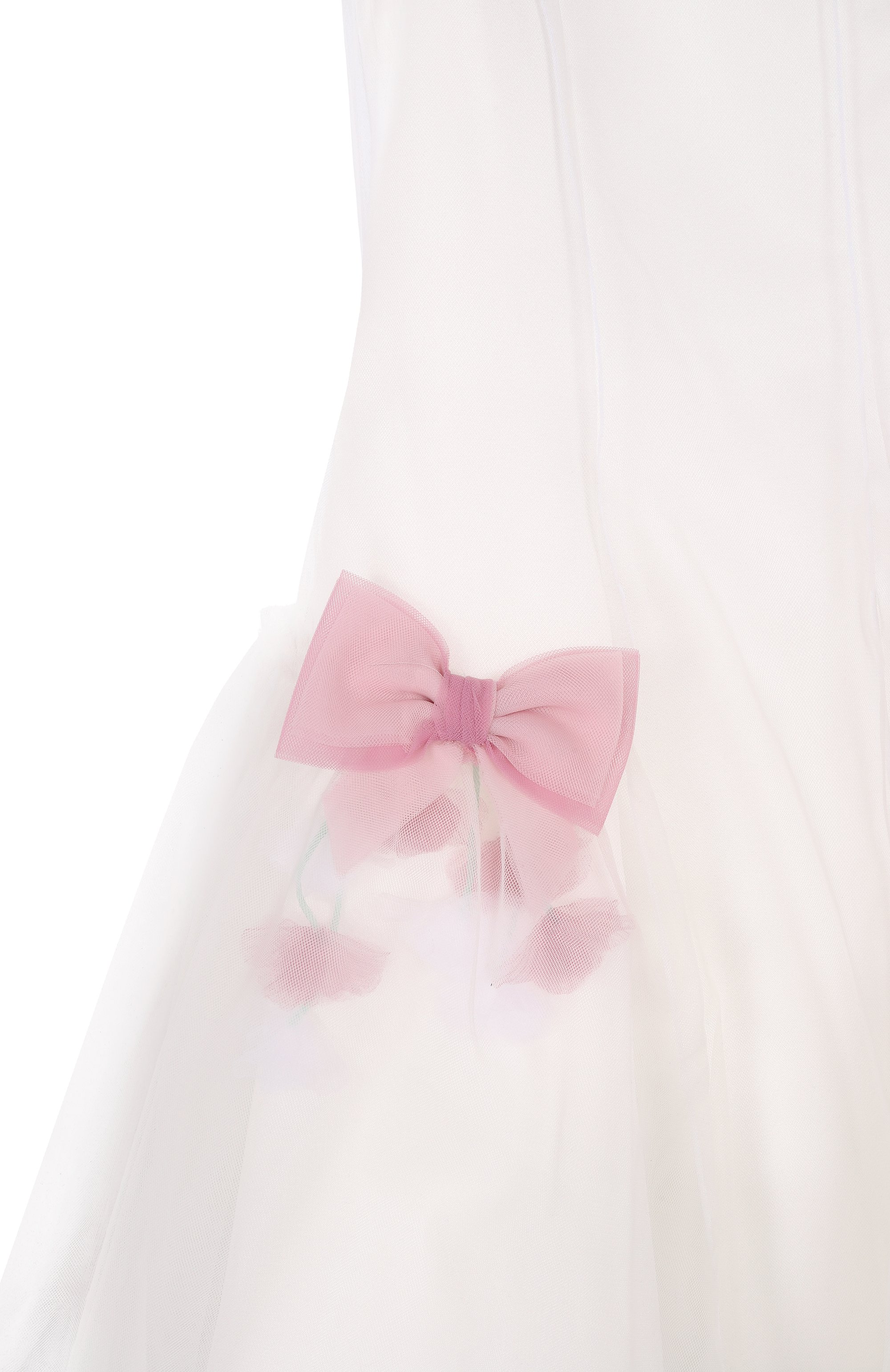 Платье MONNALISA молочного цвета по цене 49700 руб., арт. 71G905, фото 3 Платье MONNALISA, арт. 71G905, фото 3