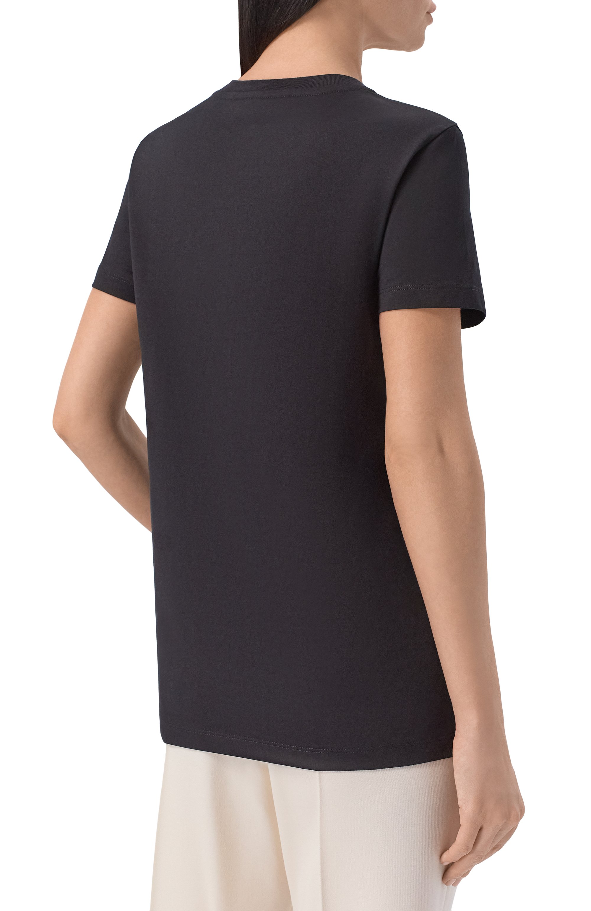 Хлопковая футболка MAX MARA, арт. MXMSPADIN0, фото 4