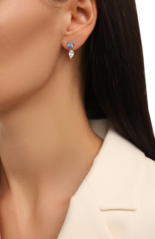 Серьги Mesmera Swarovski 5665767 Голубой  5665767 Фото 2