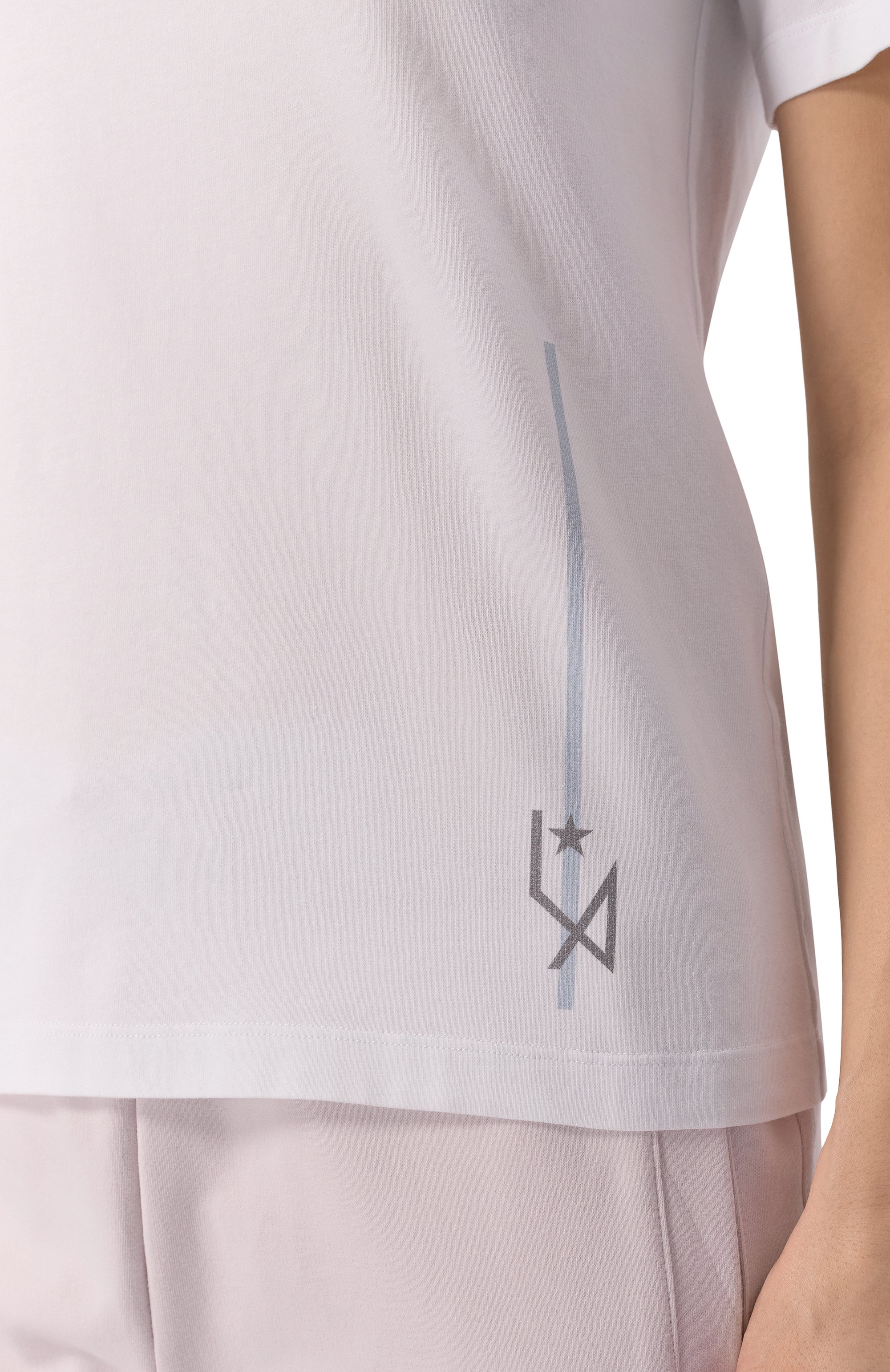 Хлопковая футболка LORENA ANTONIAZZI, арт. P2575TS24B/9783, фото 5