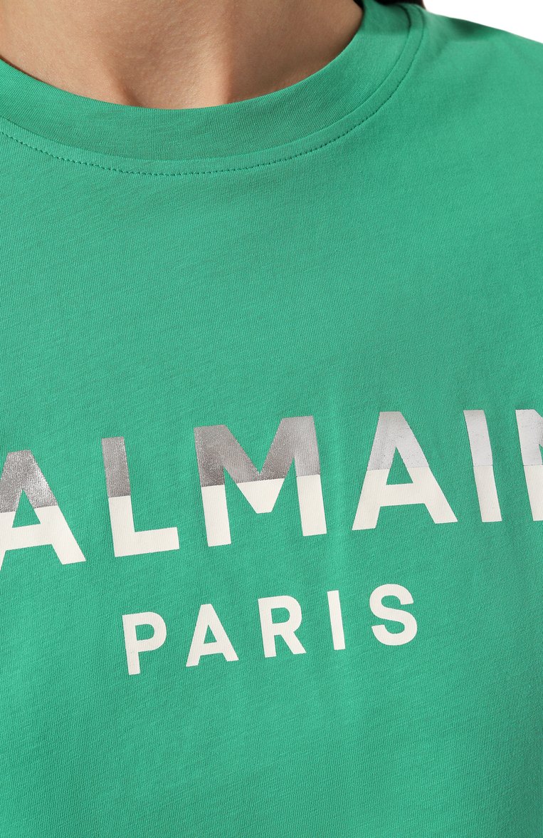 Хлопковая футболка BALMAIN, арт. BF0EE020BC55, фото 5