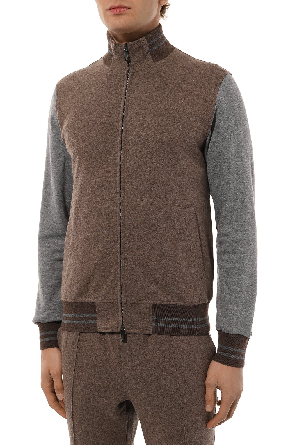 Толстовка из хлопка и кашемира CAPOBIANCO, арт. 17M457.LB00., фото 3