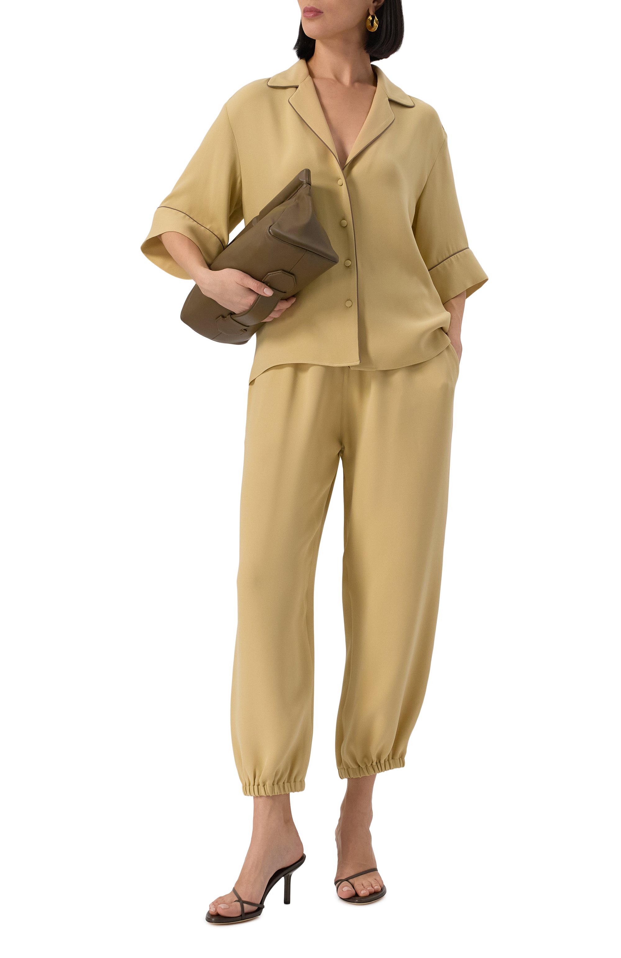 Шелковые джоггеры MVST, арт. 25E/X2P/0/B051/5545, фото 2