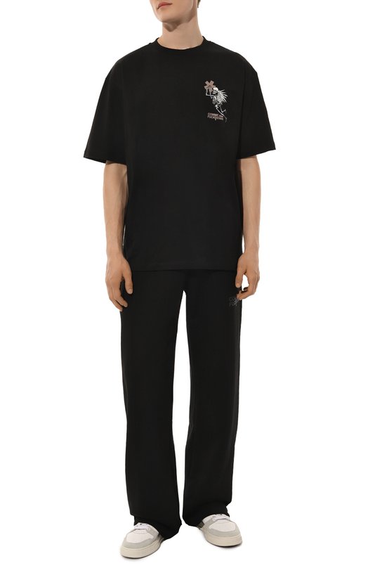 Хлопковая футболка Comme des Fuckdown CFABM01334 Чёрный  CFABM01334 Фото 2