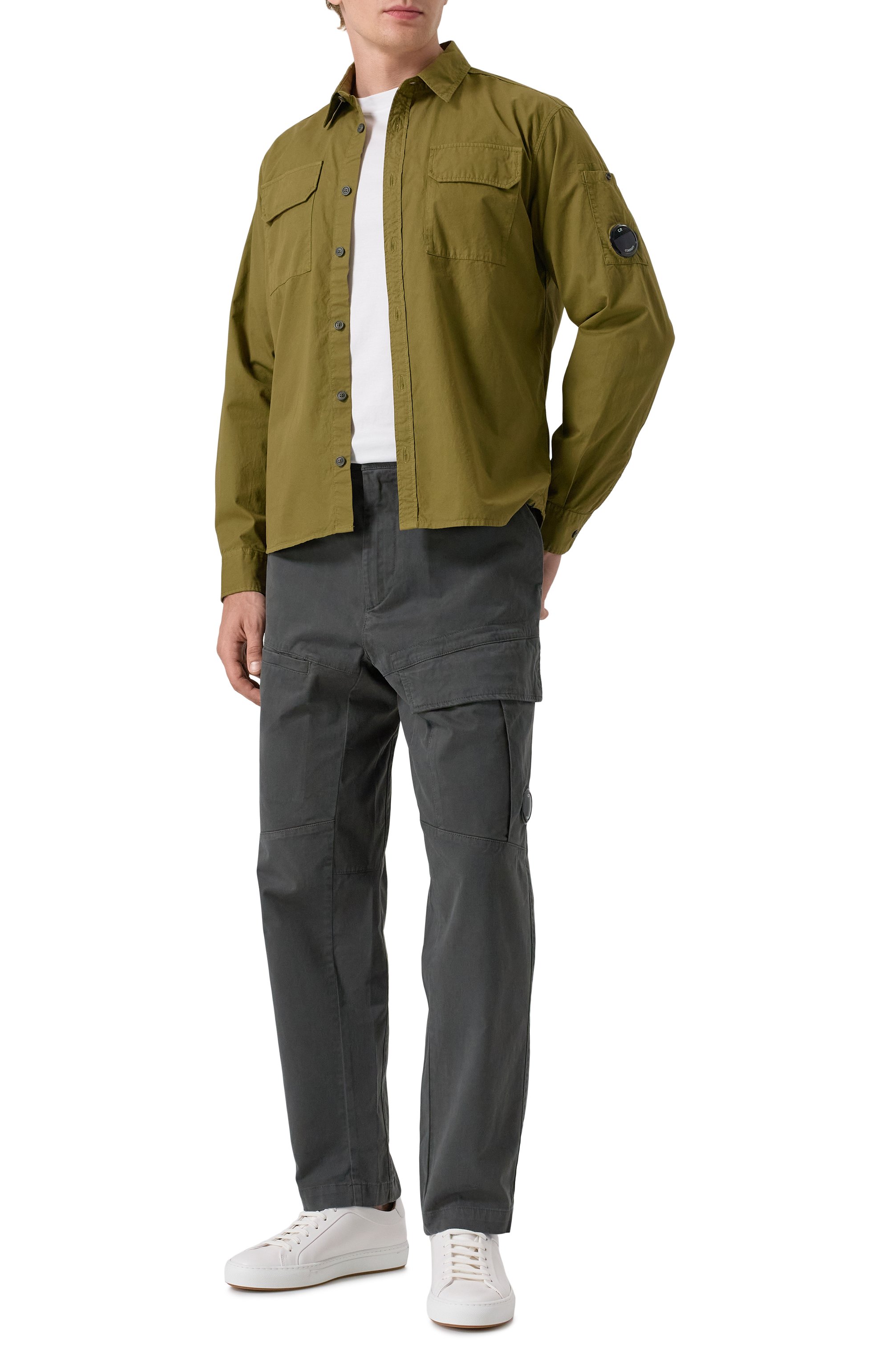 Хлопковая рубашка C.P. COMPANY, арт. 19CMSH706A110143G, фото 2