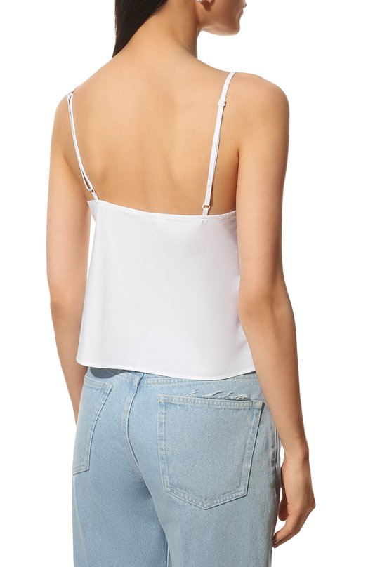 Хлопковый топ alexanderwang.t Белый, фото 4