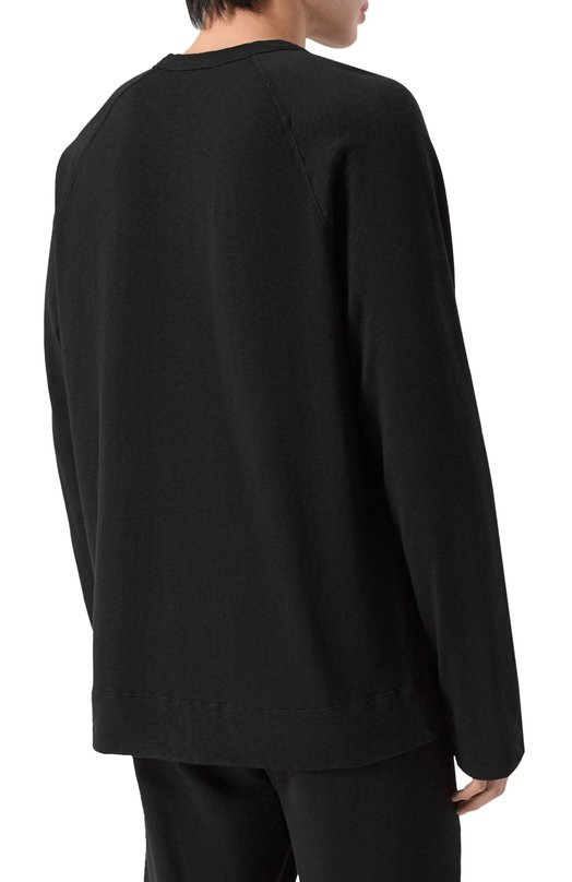 Хлопковый свитшот James Perse MXA3278 Чёрный  MXA3278 Фото 4