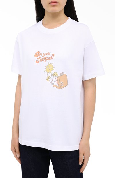 Хлопковая футболка JACQUEMUS, арт. 203JS17/218753, фото 3