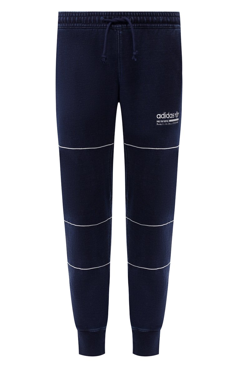Мужские хлопковые джоггеры ADIDAS ORIGINALS темно-синего цвета, арт. DV1949 | Фото 1 (Материал внешний: Хлопок; Длина (брюки, джинсы): Стандартные; Силуэт М (брюки): Джоггеры; Стили: Кэжуэл)