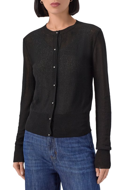 Кардиган из вискозы Max Mara Studio C0RINT0 Чёрный  C0RINT0 Фото 3