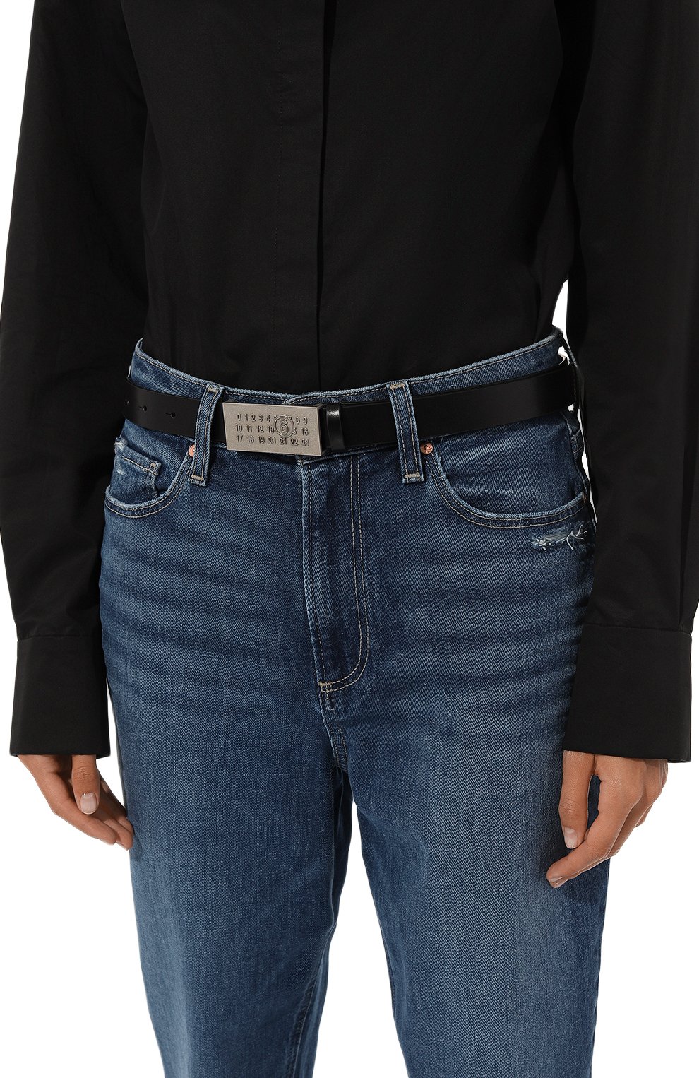 Кожаный ремень MM6, арт. SA6TP0010/P5553, фото 2