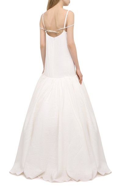 Льняное платье JACQUEMUS, арт. 211DR23/108114, фото 4