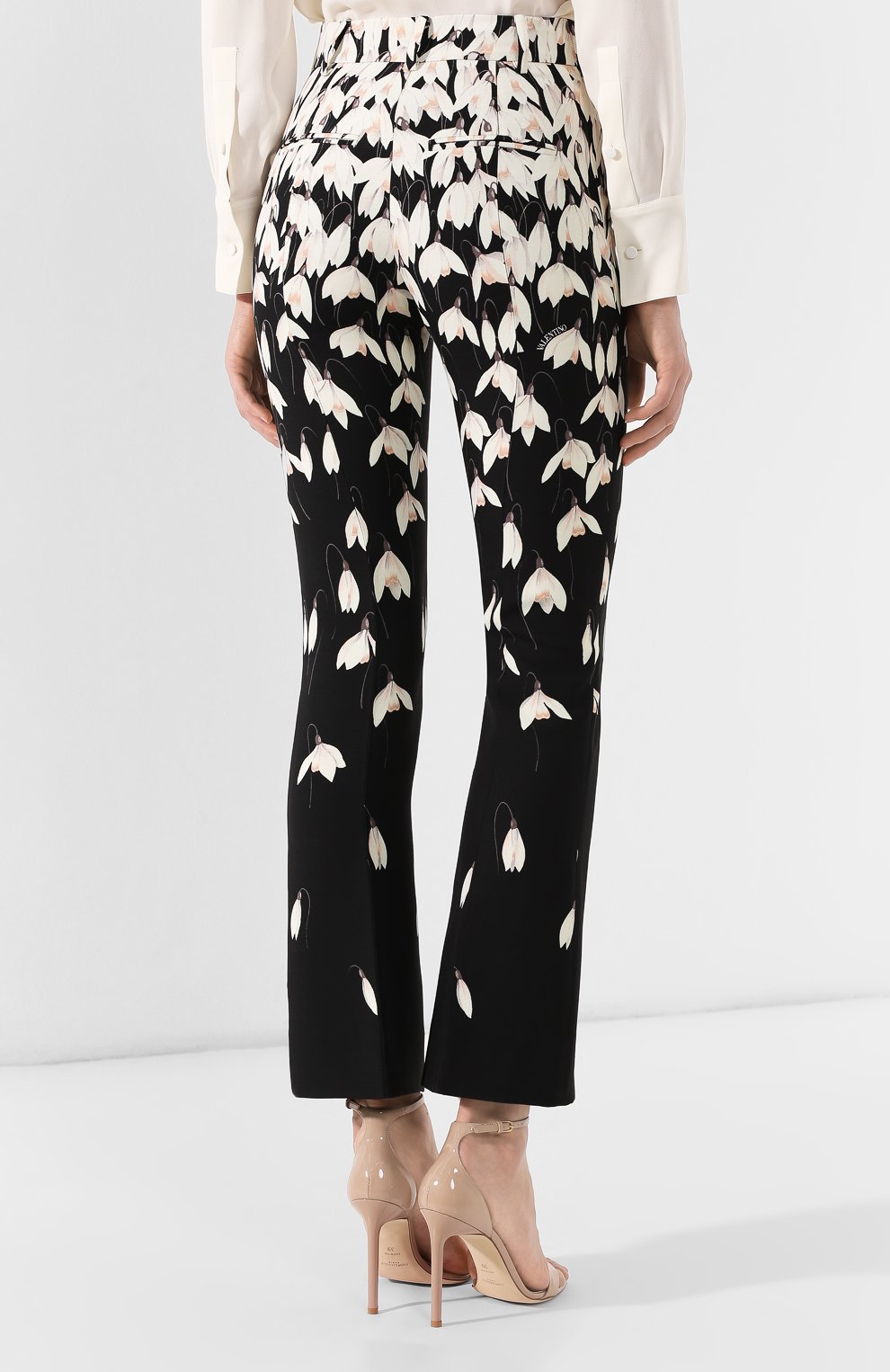 Брюки из смеси шерсти и шелка VALENTINO, арт. SB3RB3854PK, фото 4