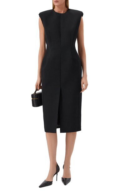 Шерстяное платье MUGLER черного цвета по цене 213000 руб., арт. 26F1R018691020, фото 2 Шерстяное платье MUGLER, арт. 26F1R018691020, фото 2